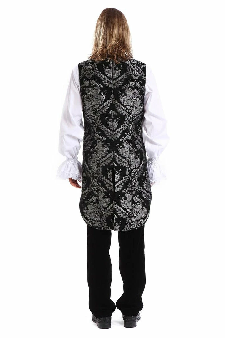 Pentagramme Gothique Black And Silver Waistcoat Gothic Royalist 4 Pentagramme Gothique Black And Silver Waistcoat Gothic Royalist