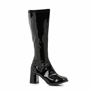 Ellie Shoes Black Patent Gogo Boots Women's Shoes 3 Ellie Shoes Black Patent Gogo Boots Women's Shoes