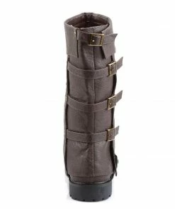 Pleaser Boot W/Spat In Black Or Brown Men's Shoes 10 Pleaser Boot W/Spat In Black Or Brown Men's Shoes