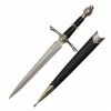 Wuu Jau/Neptune Trading Blades Dagger Medieval Silver Handle Bulb