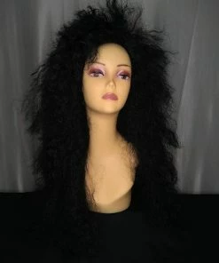 West Bay Black Heavy Metal Wig