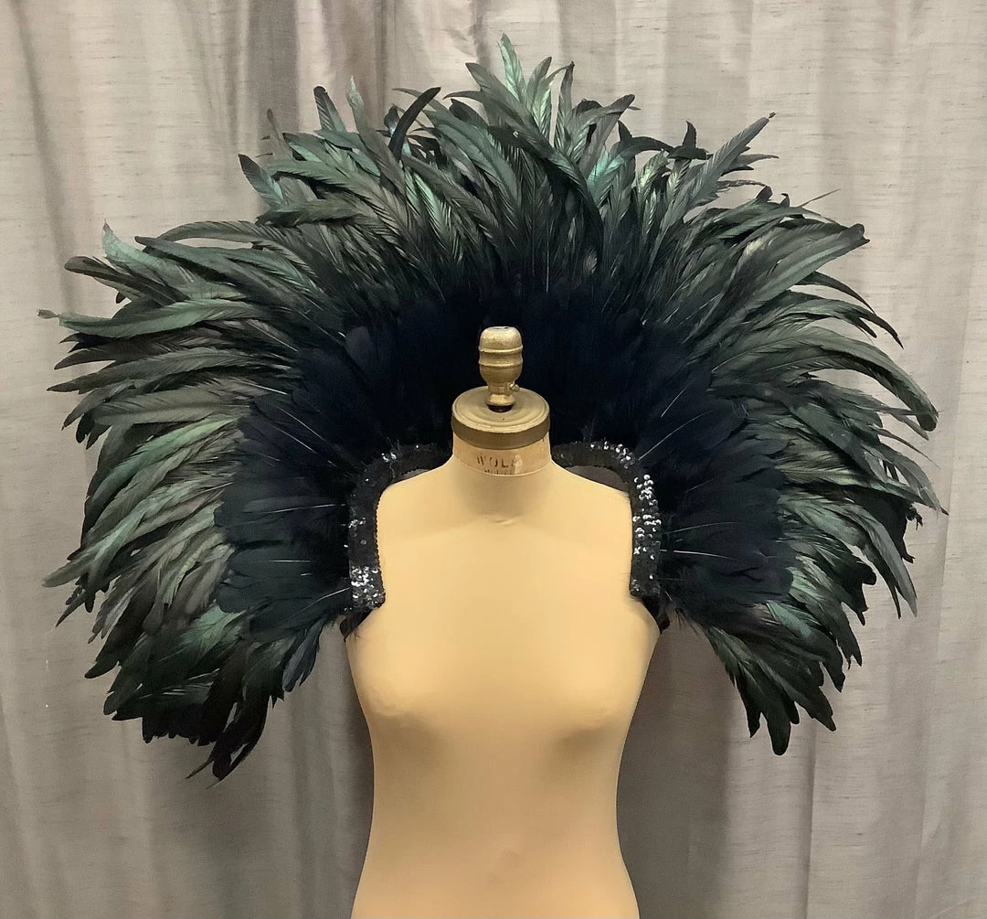 Boa Novelty Feather Showgirl Coque Feather Shoulder Piece 3 Boa Novelty Feather Showgirl Coque Feather Shoulder Piece