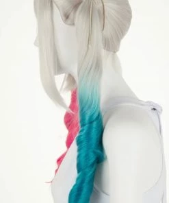 Arda Wigs Quinn Teal And Pink Pig Tails