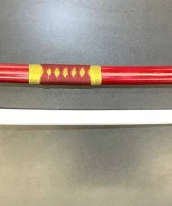 Top Quest Inc. Foam Samurai Sword W/Burgundy & Black Handle & Burgundy Scabbard W/Gold