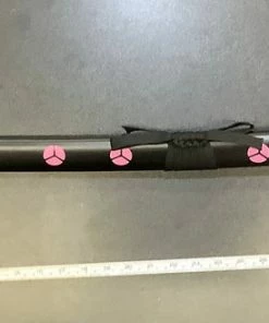 Top Quest Inc. Foam Samurai Sword W/Black & White Handle & Black Scabbard W/Pink Detail Blades