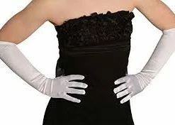 Costumes, Etc... Elbow Length Satin Gloves 15"