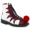 Pleaser Men's Clown Ankle Boot W/Pom Pom
