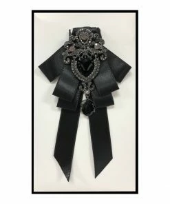 Brand Q, Inc Ribbon Bow Tie W/ Brooch