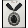 Brand Q, Inc Brooch Bow Tie W/ Jewel Pendant Black Body Jewelry & Brooches 2 Brand Q, Inc Brooch Bow Tie W/ Jewel Pendant Black Body Jewelry & Brooches