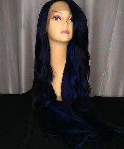 West Bay Prudence Extra Long Layered Lace Front Wig Black