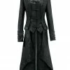 Pentagramme Gothique Long Coat Gothic Lace Black 2 Pentagramme Gothique Long Coat Gothic Lace Black