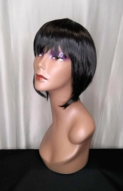 Alicia International Moto Bowl Cut Wig Black 3 Alicia International Moto Bowl Cut Wig Black