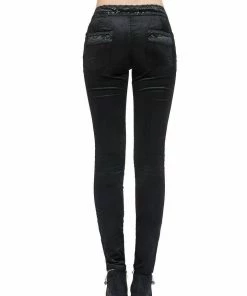 Pentagramme Gothique Decades Pant Velvet Black