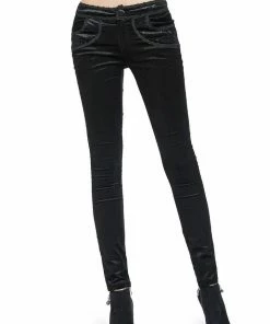 Pentagramme Gothique Decades Pant Velvet Black