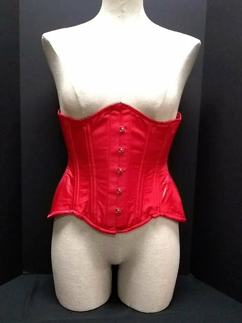 The Corset Company Underbust Red Satin Curvy Waist Trainer 3 The Corset Company Underbust Red Satin Curvy Waist Trainer