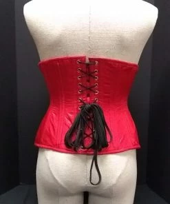 The Corset Company Underbust Red Satin Curvy Waist Trainer