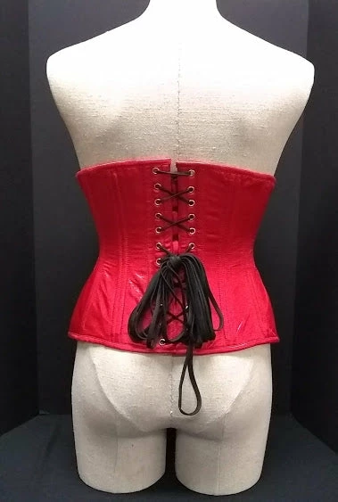 The Corset Company Underbust Red Satin Curvy Waist Trainer 4 The Corset Company Underbust Red Satin Curvy Waist Trainer