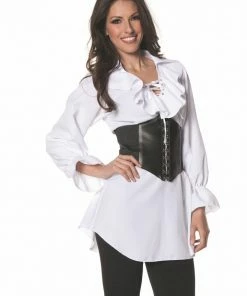 Charades Ladies Lace Up Pirate Shirt Pirate & Medieval/Renaissance