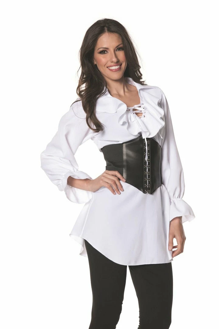 Charades Ladies Lace Up Pirate Shirt Pirate & Medieval/Renaissance 3 Charades Ladies Lace Up Pirate Shirt Pirate & Medieval/Renaissance