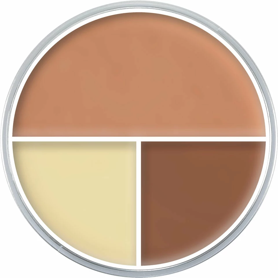 Kryolan Ultra Foundation Tri Color Wheel 3 Kryolan Ultra Foundation Tri Color Wheel