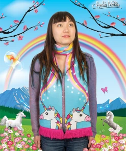 Archie McPhee Accoutrements Scarf Unicorn Storybook & Fairytale