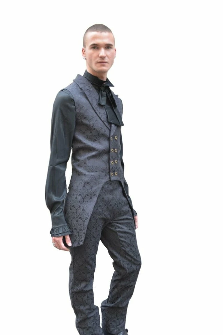 Pentagramme Gothique Black Waistcoat Gothic Aristocrat 5 Pentagramme Gothique Black Waistcoat Gothic Aristocrat
