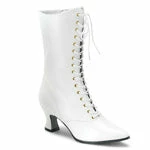 Pleaser Boot Victorian White