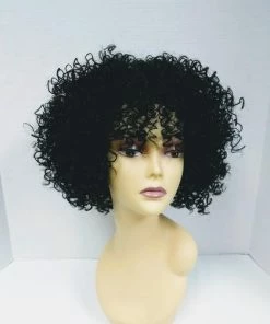 West Bay Black Liona Curly Wig